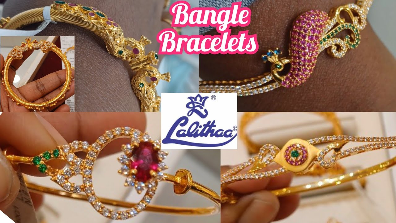 Latest Gold Women Bracelet Collection with Weight Lalitha Jewellery   YouTube