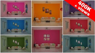 Best 20 Colour Combination for Living Room Wall, House Wall, Interior Wall Color Ideas, Bedroom Wall