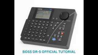 Boss DR-5 Instruction Video Tutorial Demo