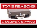 I run this over with a car!  Crosley Cruiser Deluxe Review! Record-ology!