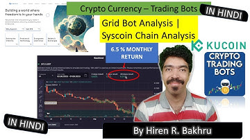 #120 | Syscoin | Crypto Bots | Spot Grid | Kucoin & Bits Gap  || IN HINDI