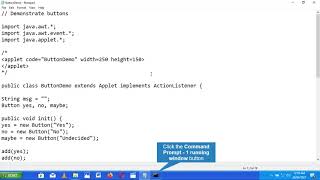 ButtonDemo java program