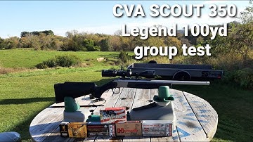 Cover Image for CVA SCOUT 350 Legend 100yd group test