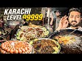 Karachi night street food level 9999  food street fish prawn  biryani  best winter food karachi