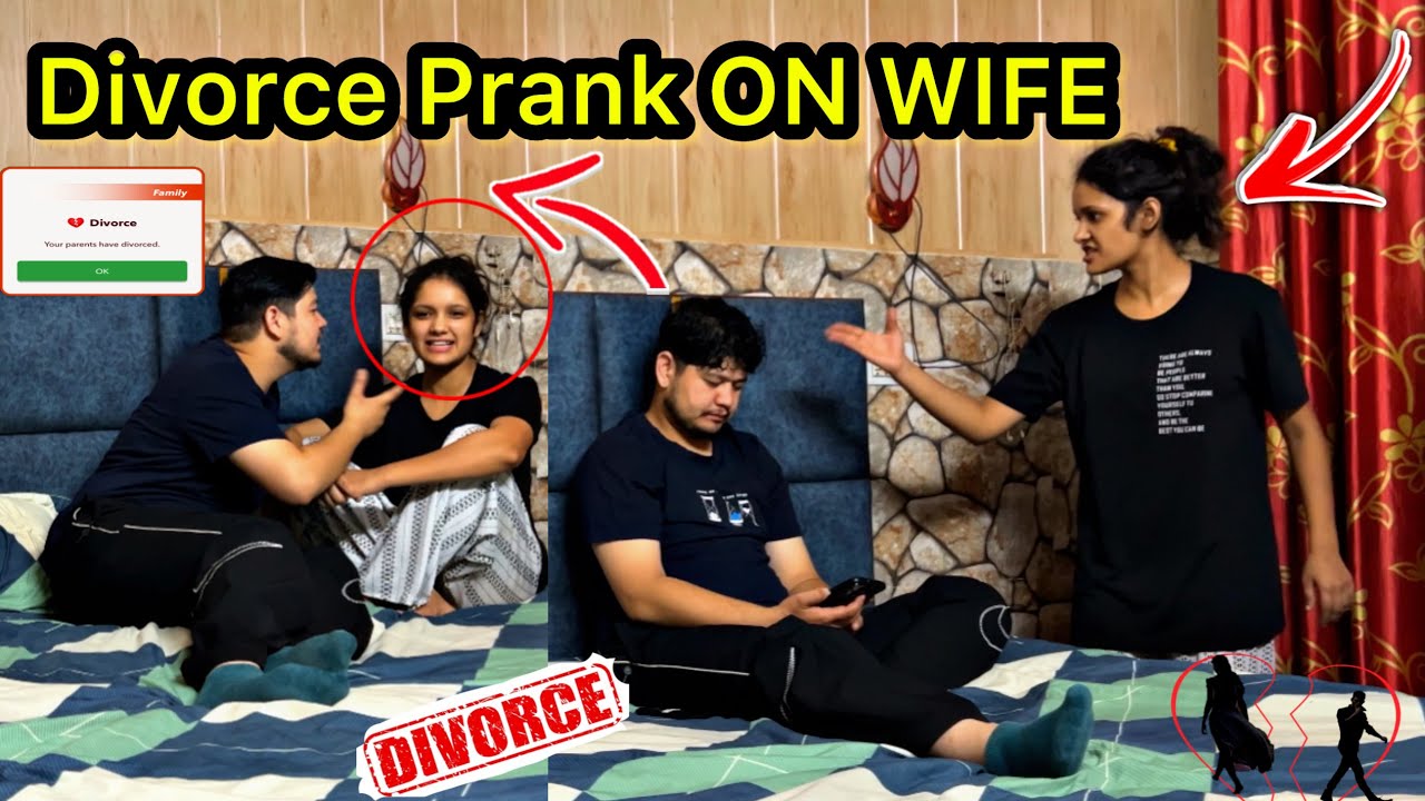 Divorce Prank ON WIFE || | Prank On WIFE | ​⁠@NikkRicha Vlogs