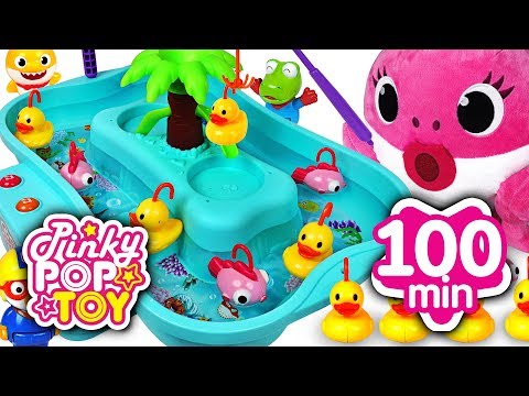 July 2018 TOP 10 Videos | <strong>100min</strong> Baby shark | PinkyPopTOY