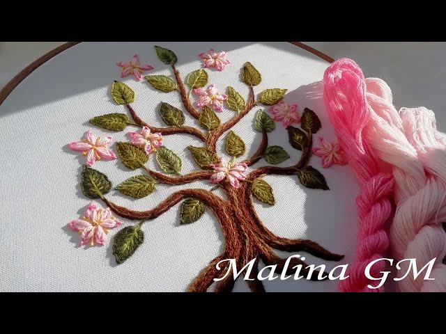 EMBROIDERY | Flower tree ВЫШИВКА| Цветочное дерево