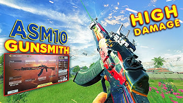 BEST 0 RECOIL ASM10 GUNSMITH WITH HIGH DAMAGE 🤯 | BEST ASM10 GUNSMITH EVER #asm10gunsmith