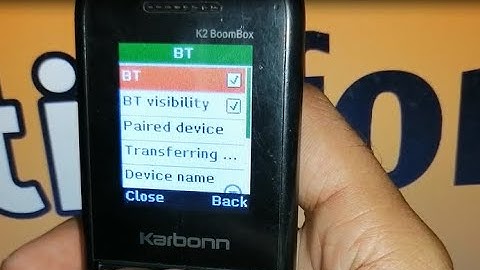 how to turn off bluetooth in karbonn k2 boom box mobile !! bluetooth setting