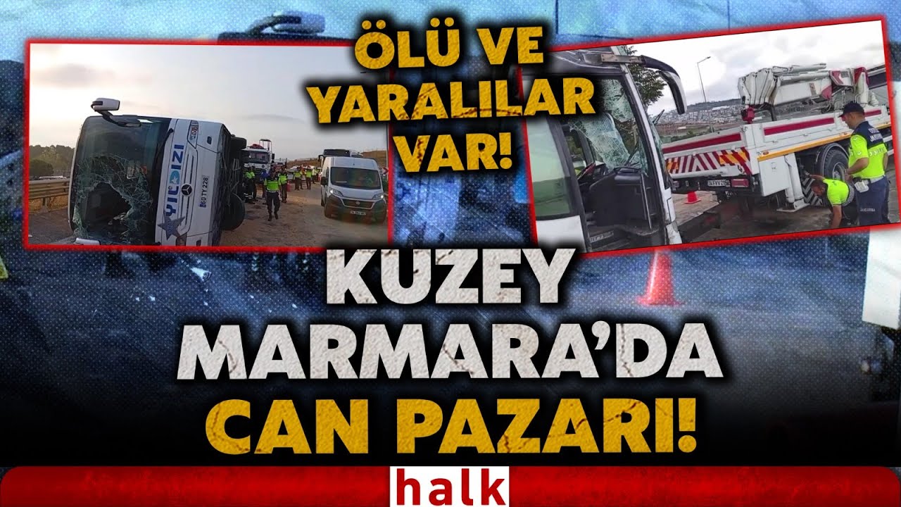 Kuzey Marmara Otoyolu'nda vahşet gibi kaza! Yolcu otobüsü devrildi! Çok sayıda ölü ve yaralı var!