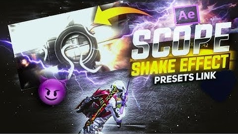 After effect scope Flicker + Shake Effect For Montage Videos | Free Preset 🔥