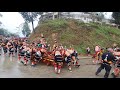 Angami naga village gate pulling ceremony tstuonuomia khel kohima village hornbill festival 2023