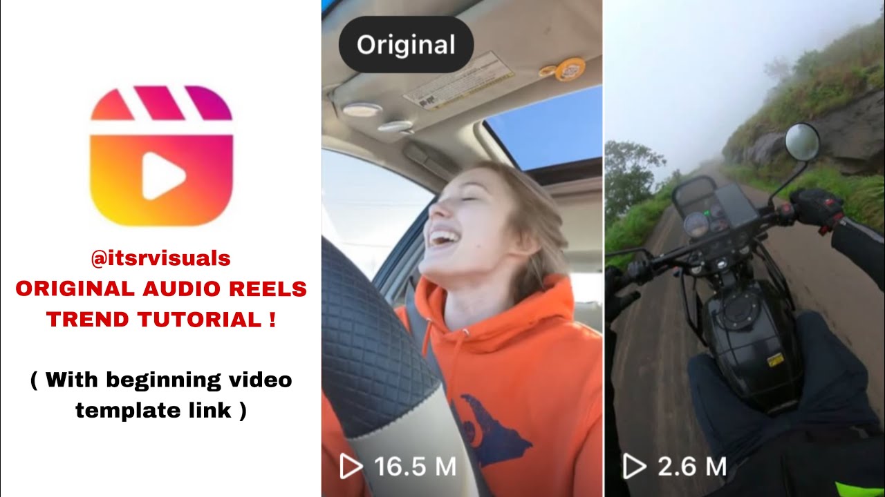 Itsrvisuals original audio reels trend tutorial girl singing in the