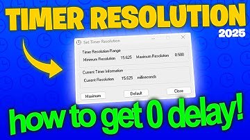 BEST WAY to setup Timer Resolution to get LOWER input delay (2025)