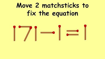 Fix 171-1=1 | Match Stick Puzzles #38 | Puzzles with Answer | Feed Brain With Prema