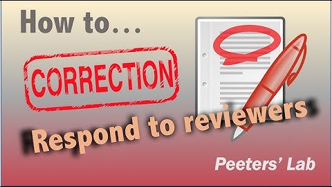 How to... respond to reviewers
