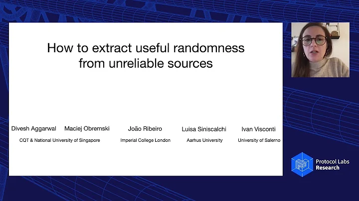 How to Extract Useful Randomness from Unreliable Sources - Luisa Siniscalchi