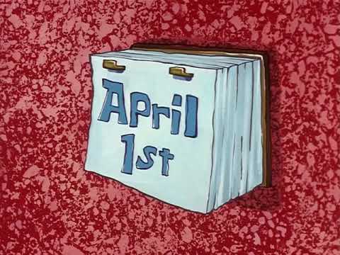 Squidward Caught Sight of the Calendar! 👀📅 #AprilFools 😂😂😂