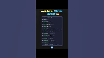 JavaScript All String Functions 🤩🤩🤩 #webdevelopment #javascript