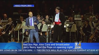 Red Sox Manager Alex Cora, Broadcaster Jerry Remy Help Boston Pops Kick Off Holiday Season