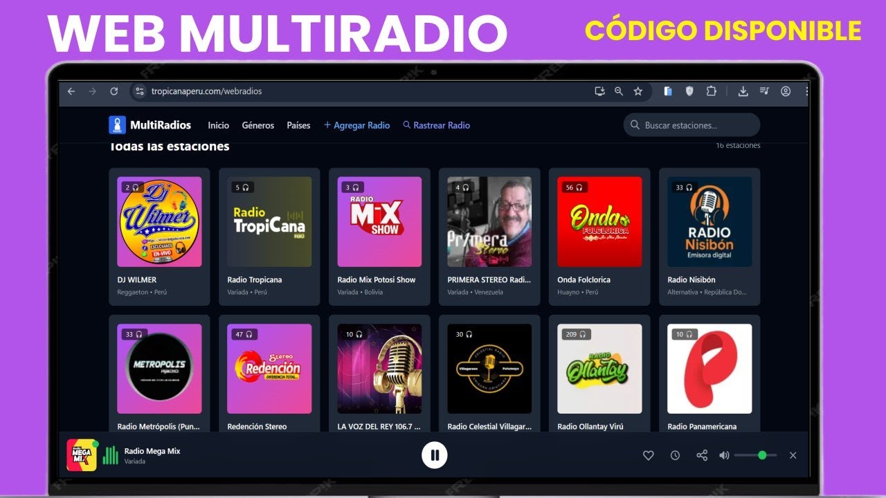 ¡Crea tu Propio Spotify de Radios! 📻 Código Fuente Web Multiradio (PHP & MySQL)"