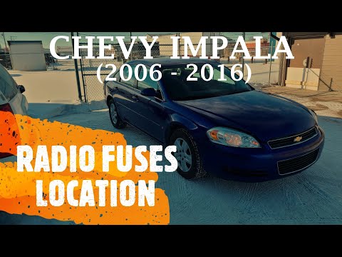 Chevrolet Impala - RADIO FUSES  LOCATION (2006 - 2016)