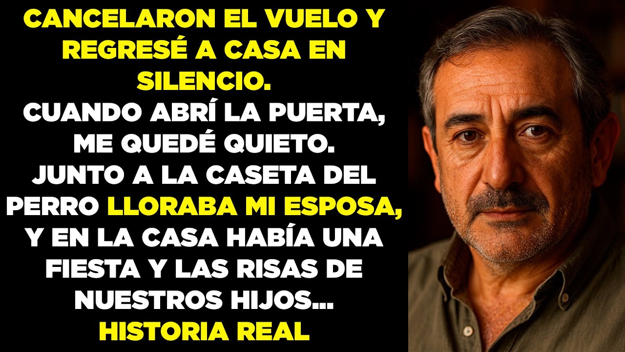 Volví temprano y vi a mi esposa llorando junto a la caseta, mientras mis hijos reían en casa.