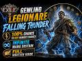 POE 2 0.5 Falling Thunder Gemling - 100% chance to not remove charges and infinite mana