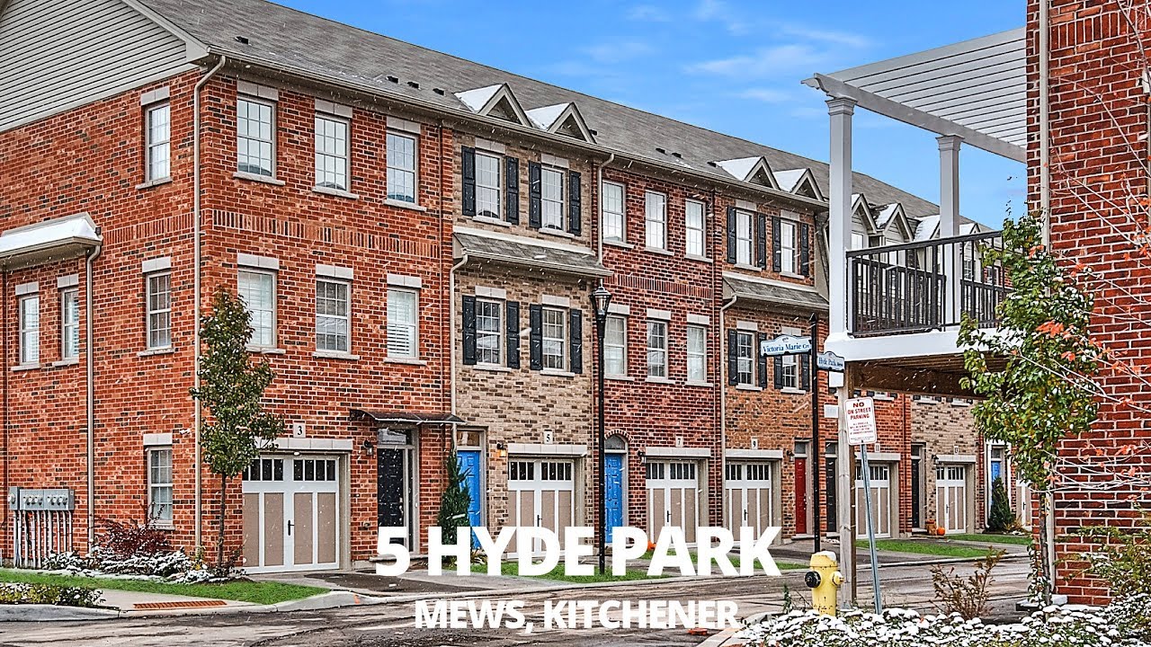 Fabulous Townhome 5 Hyde Park Mews Kitchener Real Estate Video YouTube