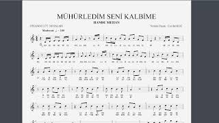 Mühürledi̇m Seni̇ Kalbi̇me Hande Mehan Nota Solfej