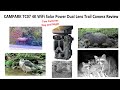 Campark TC07 4K 60MP WiFi Solar Power Dual Lens Trail Camera Review