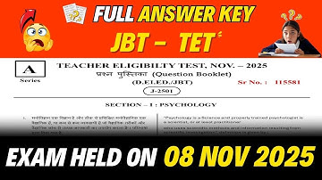 HP - TET || JBT || Exam Full Answer Key 05 Nov 2025  #jbtltet2025 #apcacademy #answerkey #hpbose