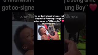 NBA YoungBoy talks to 5 year old fighting Terminal Cancer #NBATae