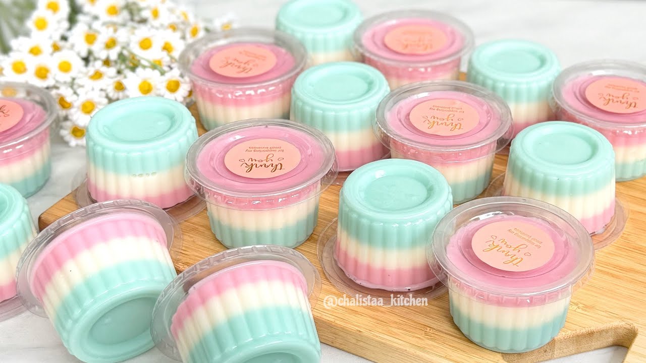 MENU TAKJIL INCARAN SEJUTA UMAT‼️ PUDING CANTIK DENGAN 3 RASA YANG ENAK-ENAK