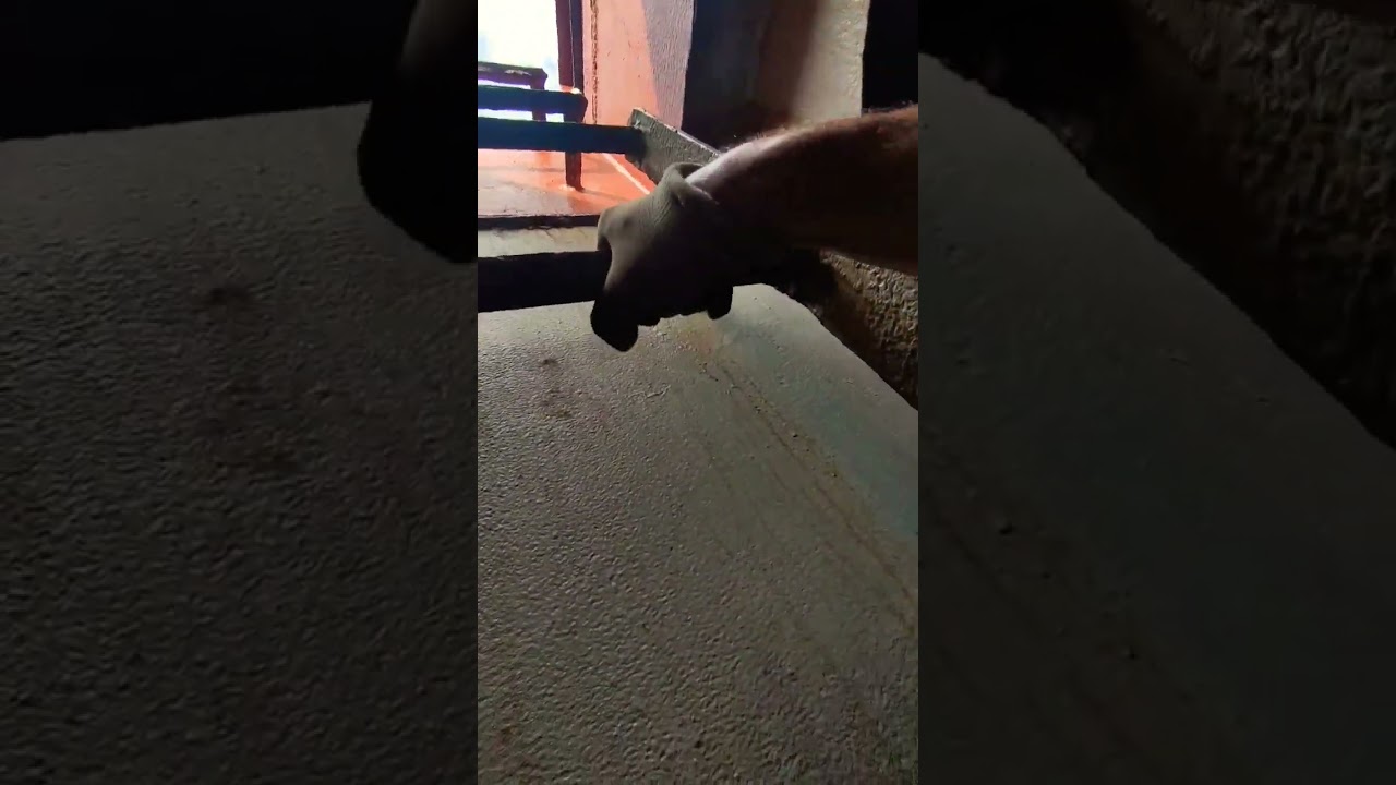 Going out of the hold through hatch access in bulker ship 