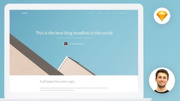 Ecommerce Website in Sketch Tutorial: Blog Detail Page UI 👉PART 9