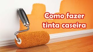 Como Fazer Tinta Caseira para Pintura de Parede | DIY por Guchas Make