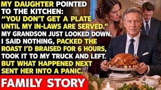 My Daughter Said, You Eat After My In-laws. I Walked Out With My Roast—then She Panicked Badly