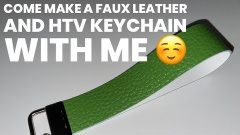 Making Faux leather Keychains with a finished backing with the Cricut machine