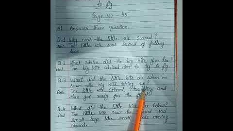 L-5 How the little kite learn to fly (Question-Answer)