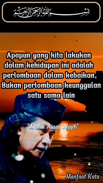 Emha Ainun Najib//Kata Kata hari ini #shorts#storywa