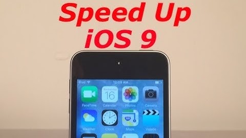 How to Speed Up iOS 9