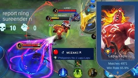10 TIMES FEED LAPU-LAPU? FORMER TOP 1 PHILIPPINES MIZAKI🔥