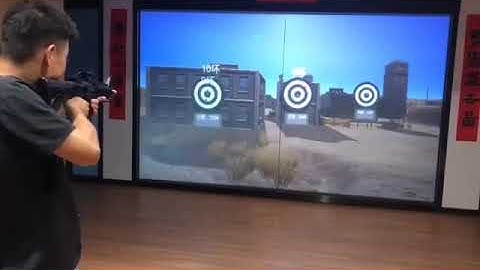 Gun shooting wall interactive 3D video wall fast responds large screen 3D games