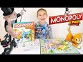 Jeu  monopoly junior  swan achte un parc dattractions un zoo une pizzria   jeu de socit