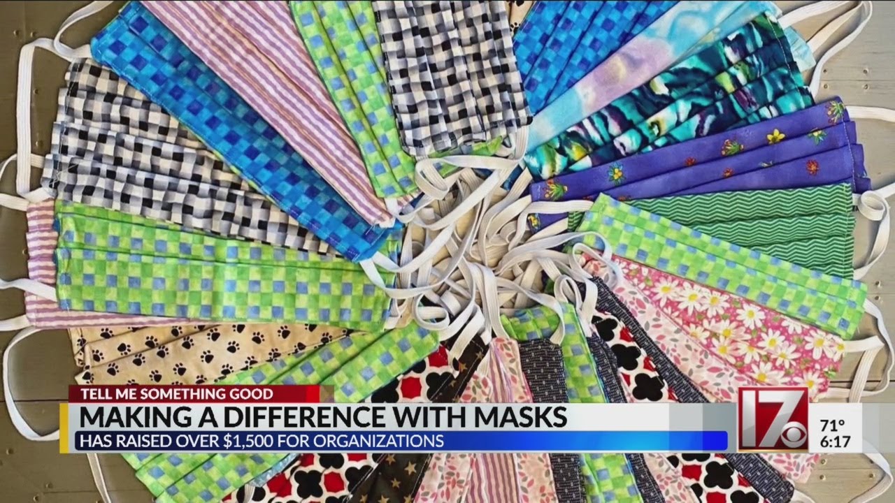 Cary girl sews and sells 200 face masks, donates funds to local