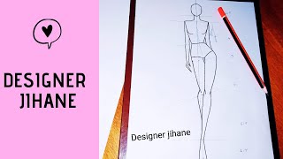How to draw fashion figure in a different position(1)