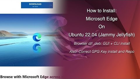 Microsoft Edge on Ubuntu 2204