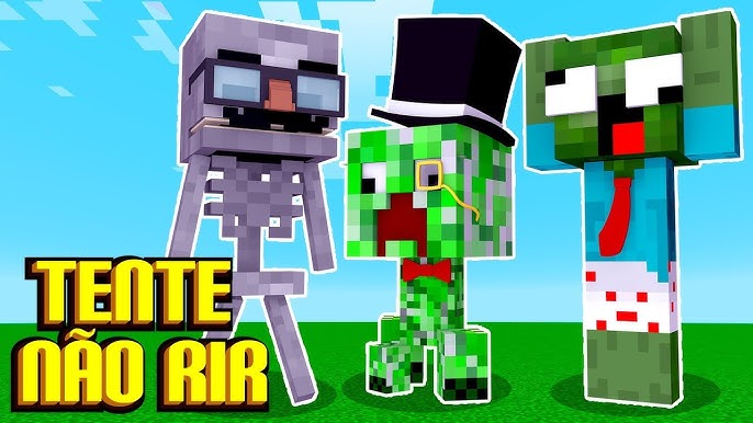 Tente Não Rir #04 - OS DESENHOS MAIS ENGRAÇADOS DO MINECRAFT !! !! 