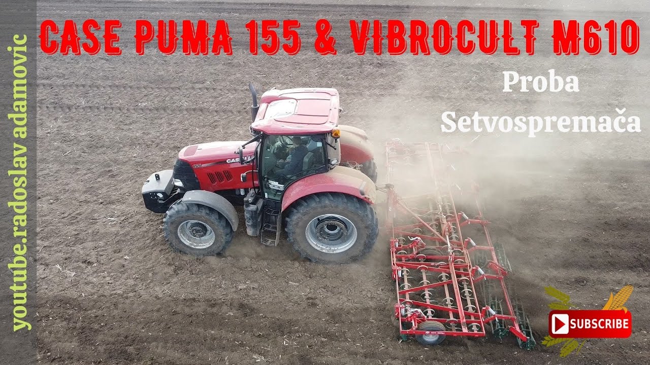CASE PUMA 155 & VIBROCULT M610 : Proba setvospremača ; CASE PUMA 155 & VIBROCULT M610 : Test